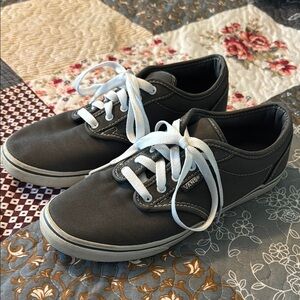 Vans Grey and White Classic Sneakers
